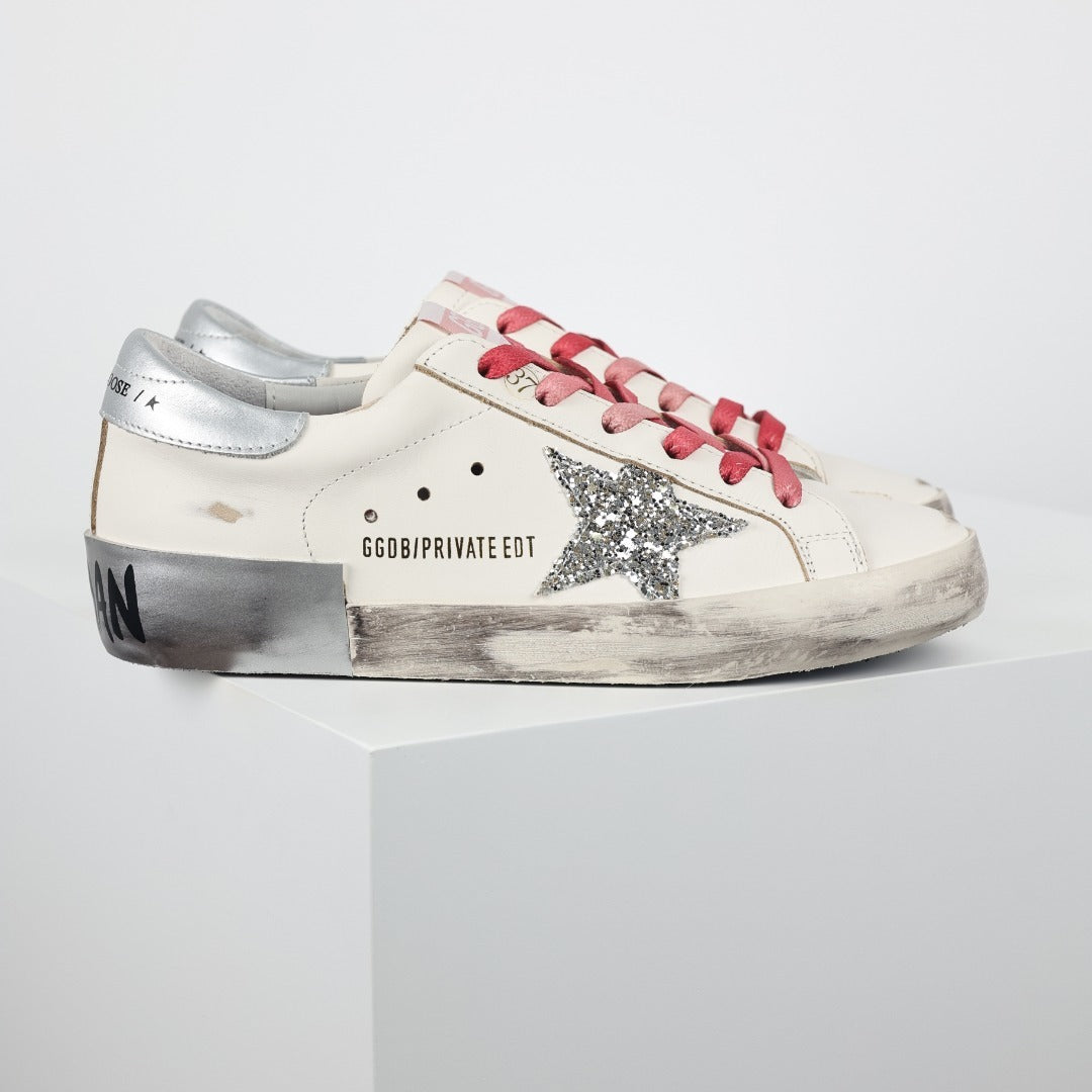 Golden Goose Superstar side star Glitter