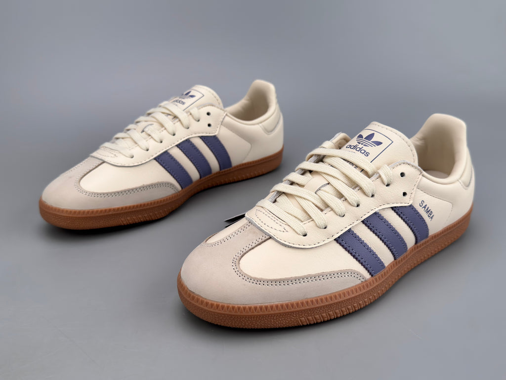 Adidas Samba OG Natural Leather & Front Suede Sneakers