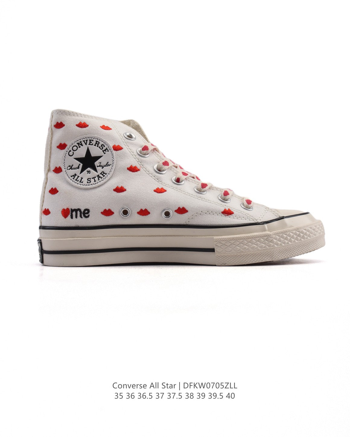 Converse Chuck 70 Hi Embroidered Lips