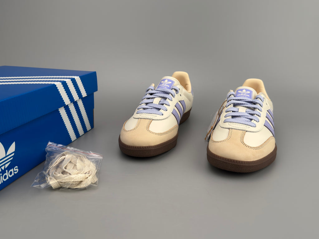 Adidas Samba OG Natural Leather & Front Suede Sneakers