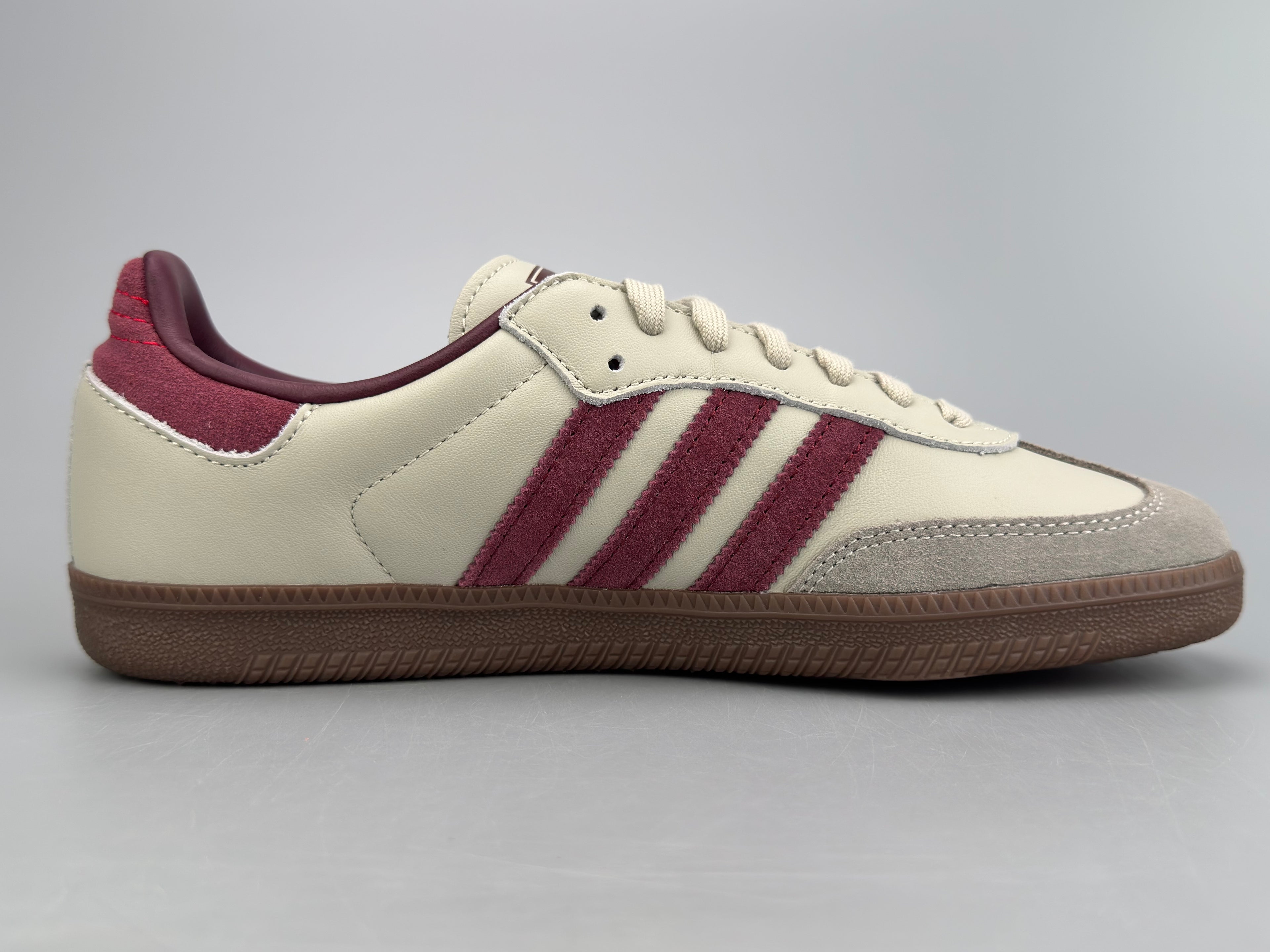 Adidas Samba OG Natural Leather & Front Suede Sneakers