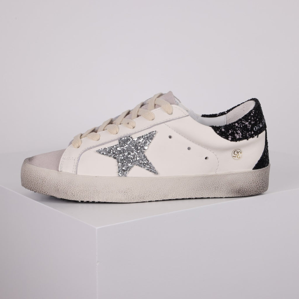 Golden Goose Superstar side star Glitter