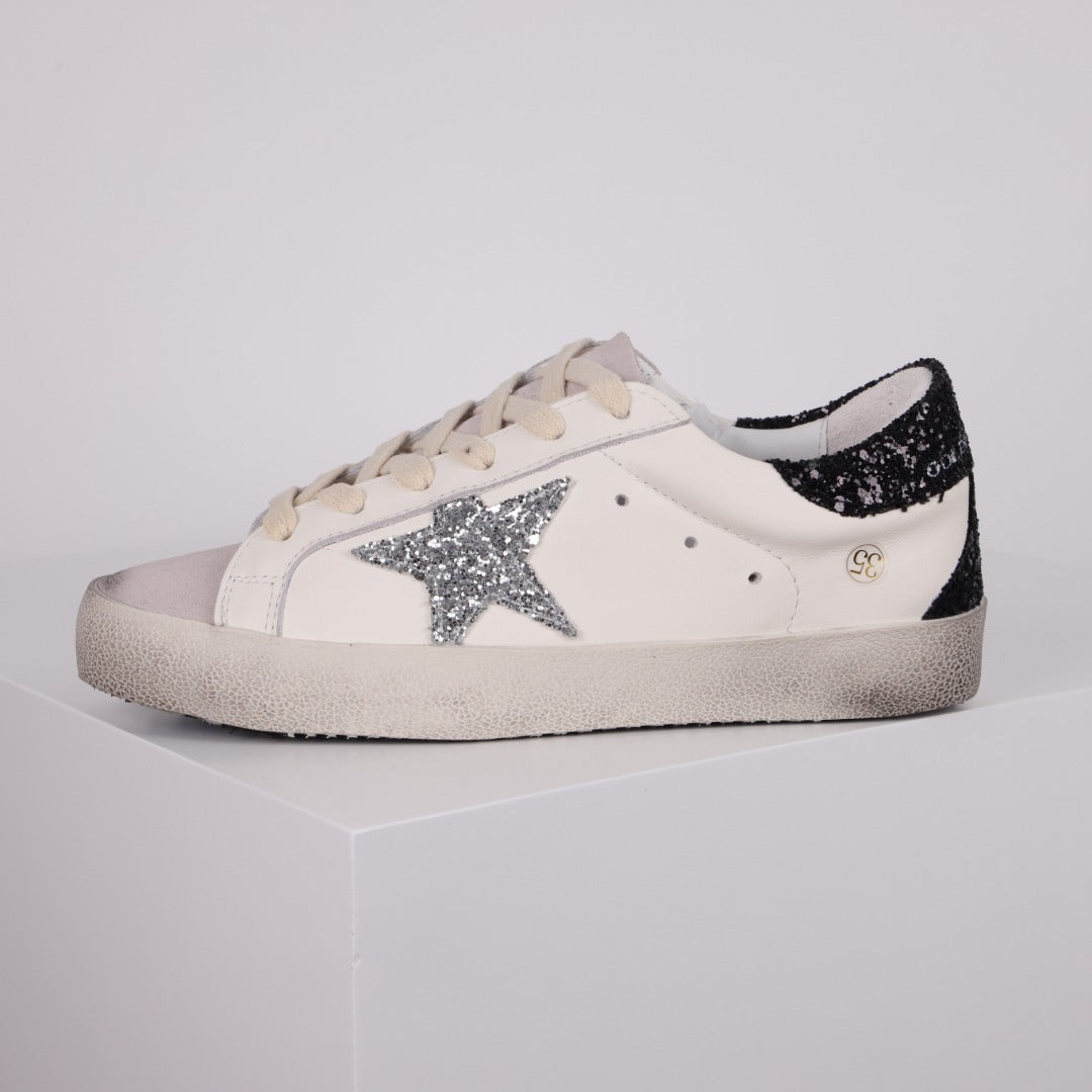 Golden Goose Superstar side star Glitter