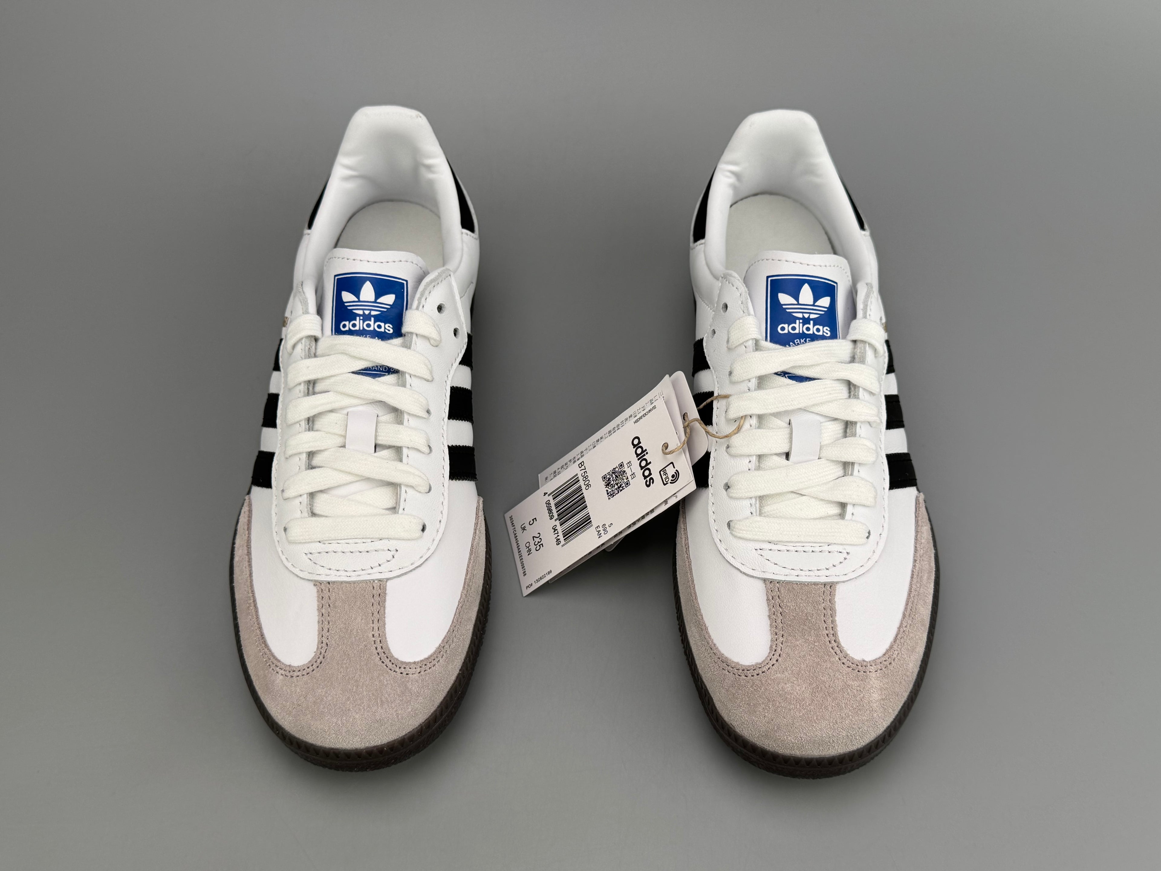 Adidas Samba OG Natural Leather & Front Suede Sneakers