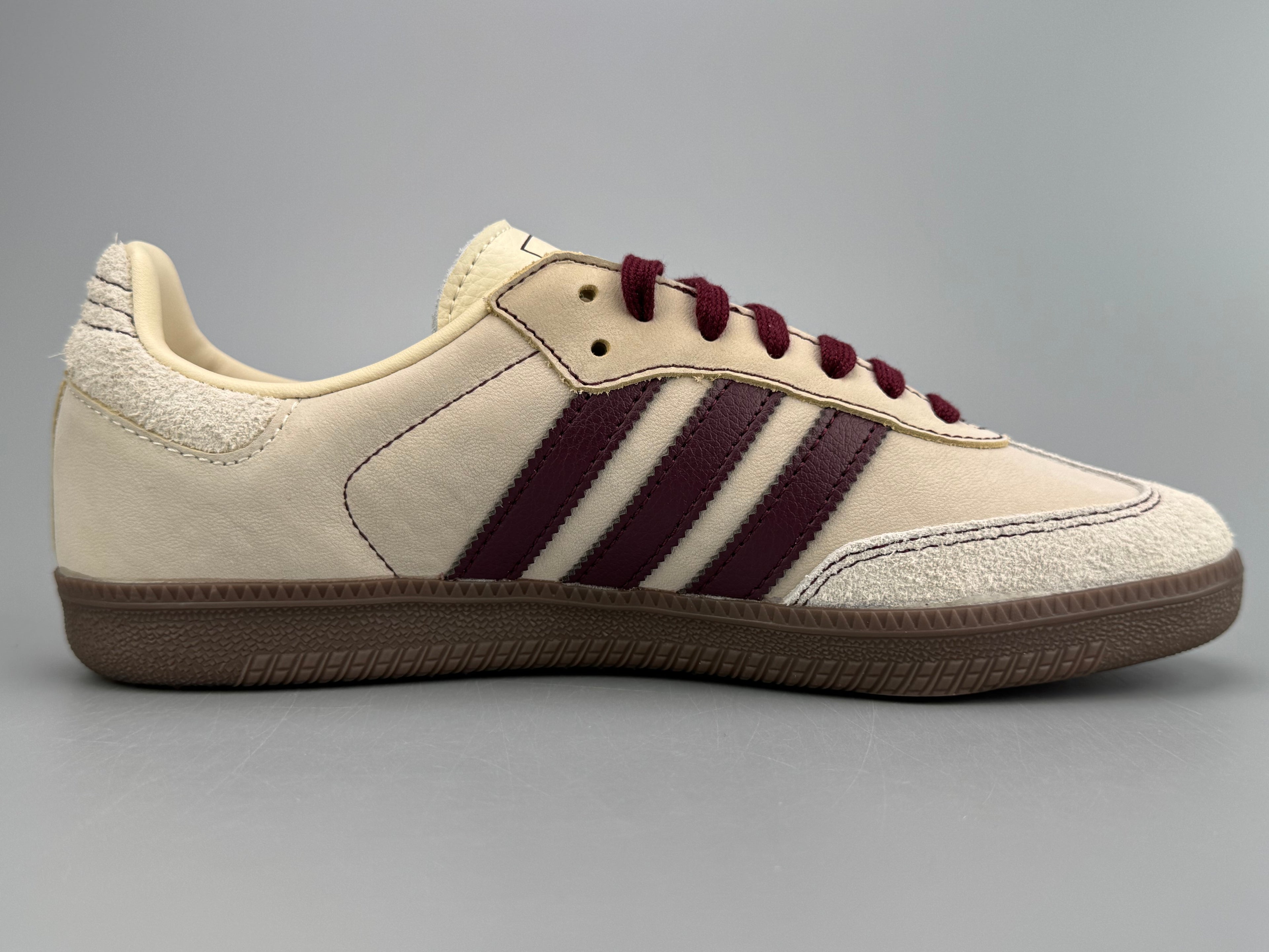 Adidas Samba OG Natural Leather & Front Suede Sneakers