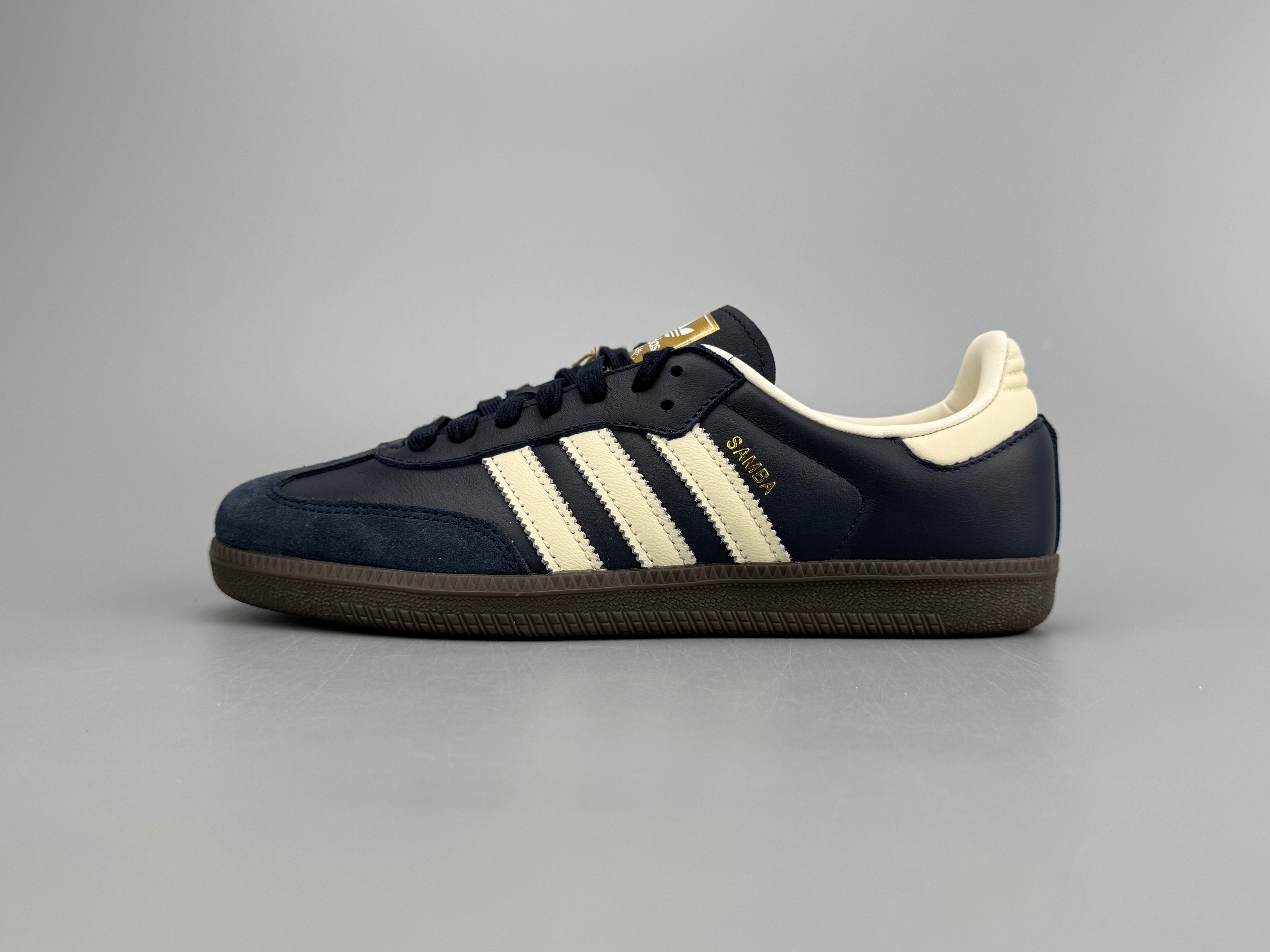 Adidas Samba OG Natural Leather & Front Suede Sneakers