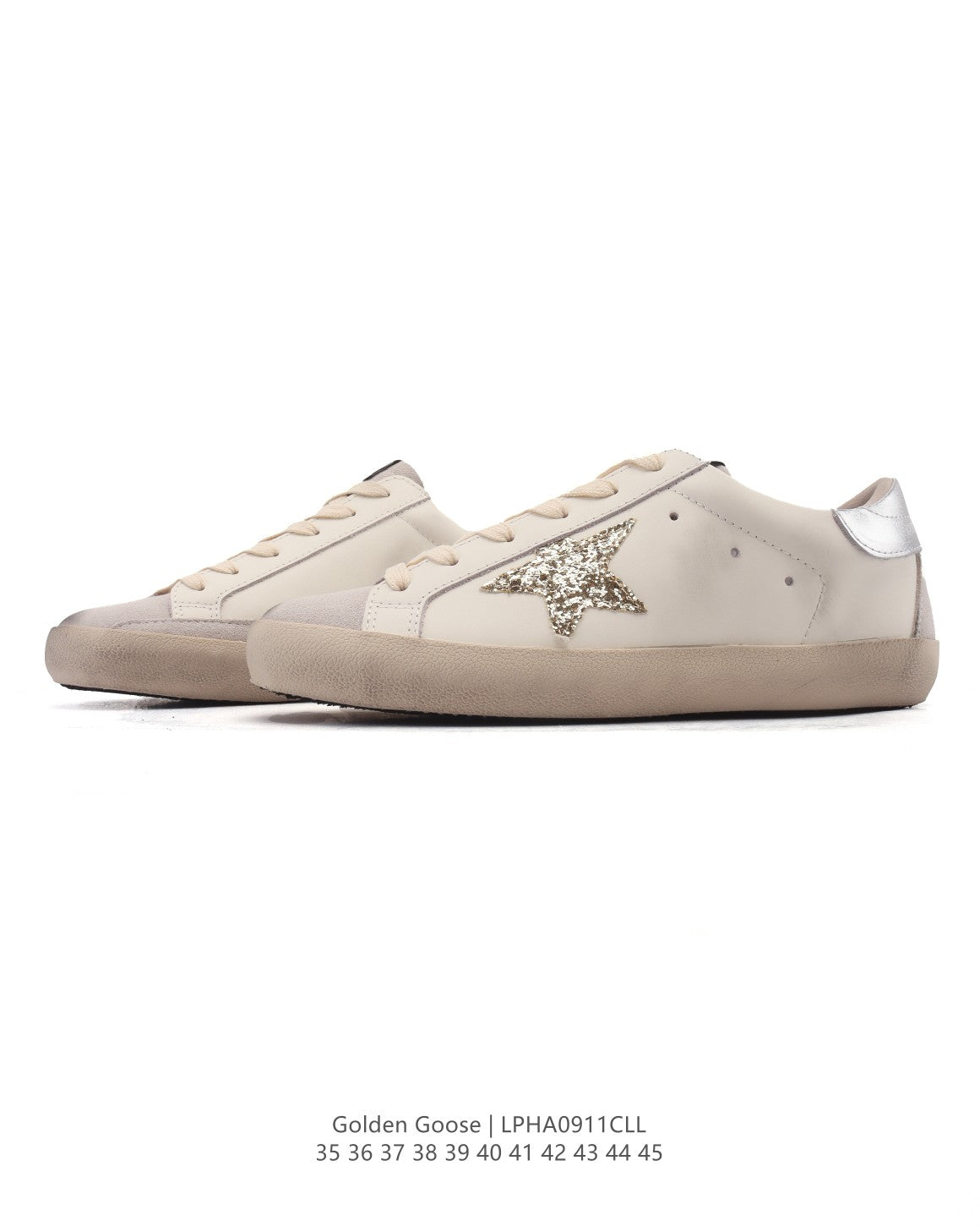 Golden Goose Superstar side star Glitter