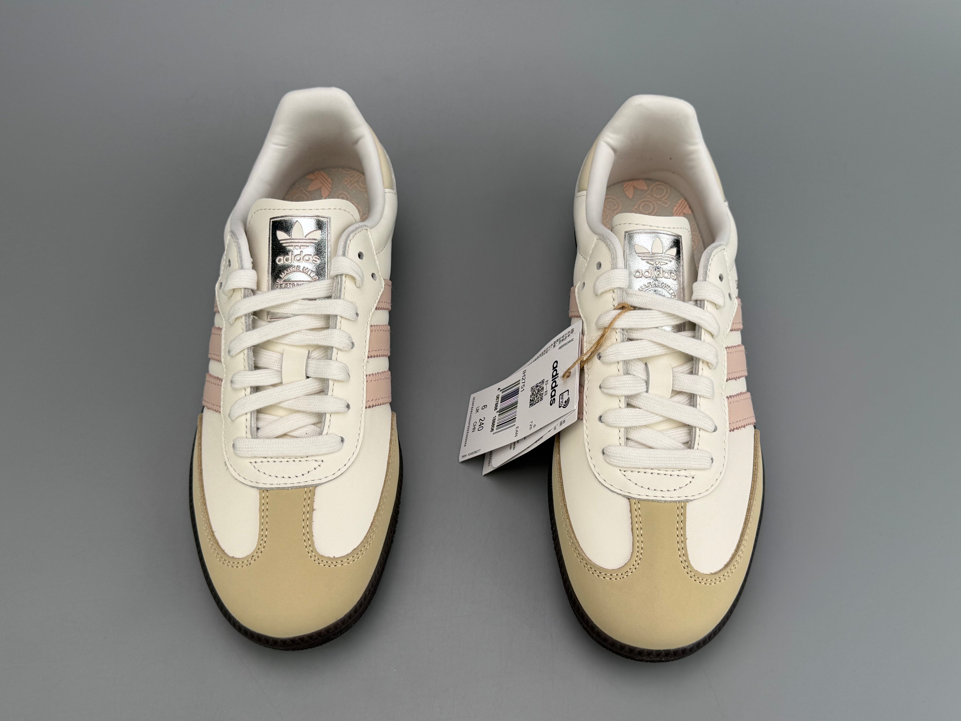 Adidas Samba OG Natural Leather & Front Suede Sneakers