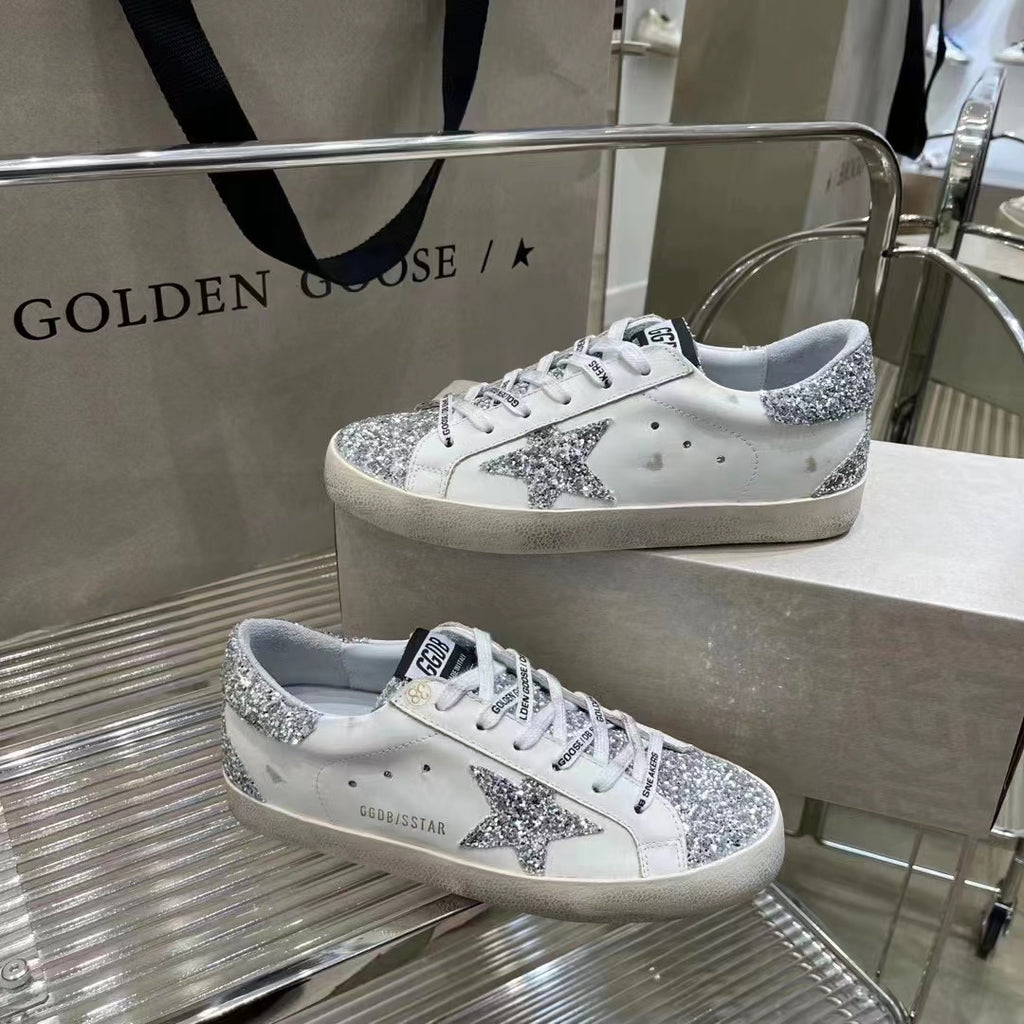 Golden Goose Superstar side star Glitter