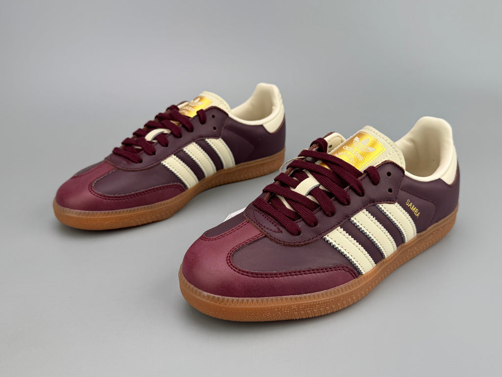 Adidas Samba OG Natural Leather & Front Suede Sneakers