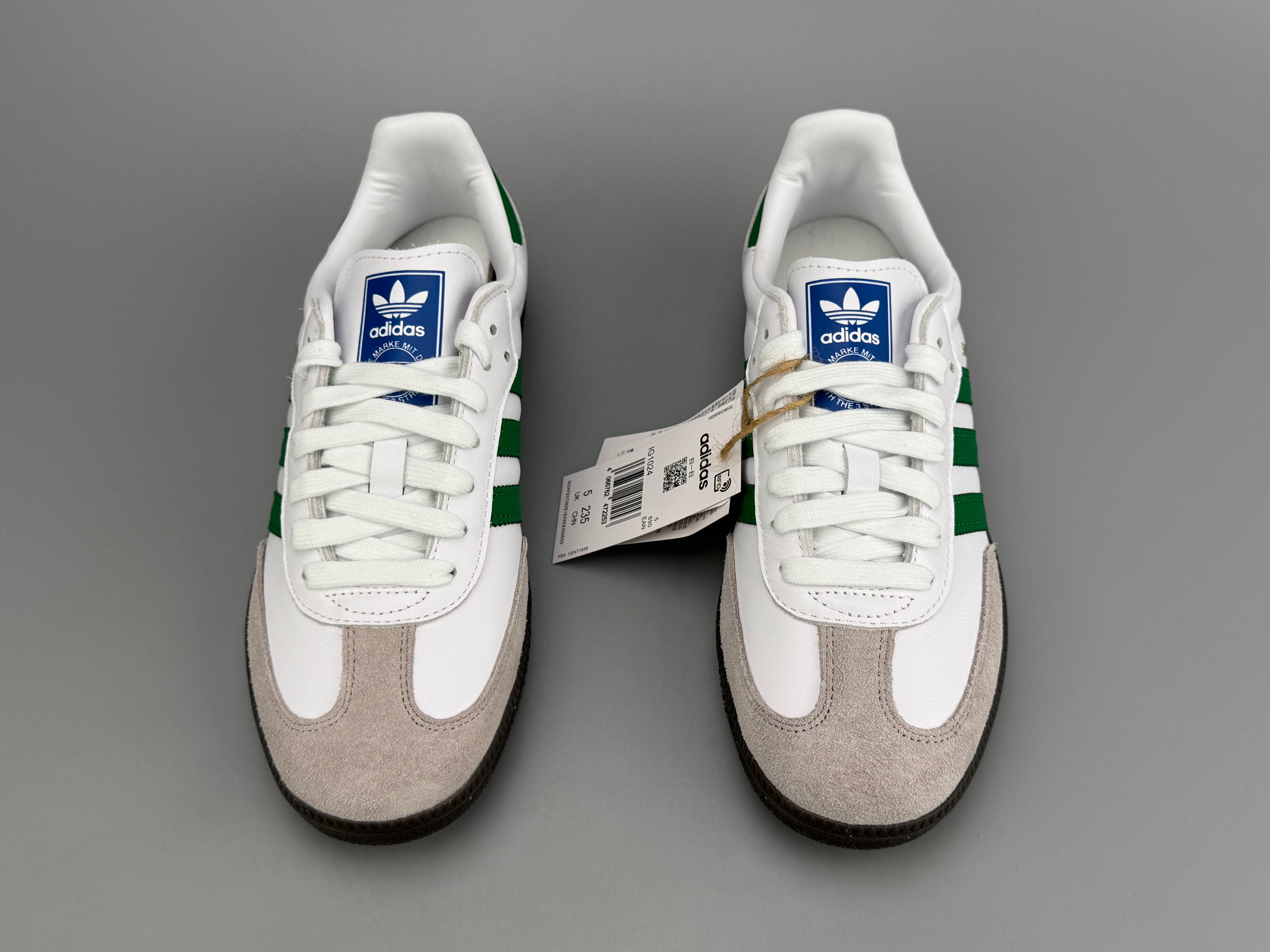 Adidas Samba OG Natural Leather & Front Suede Sneakers