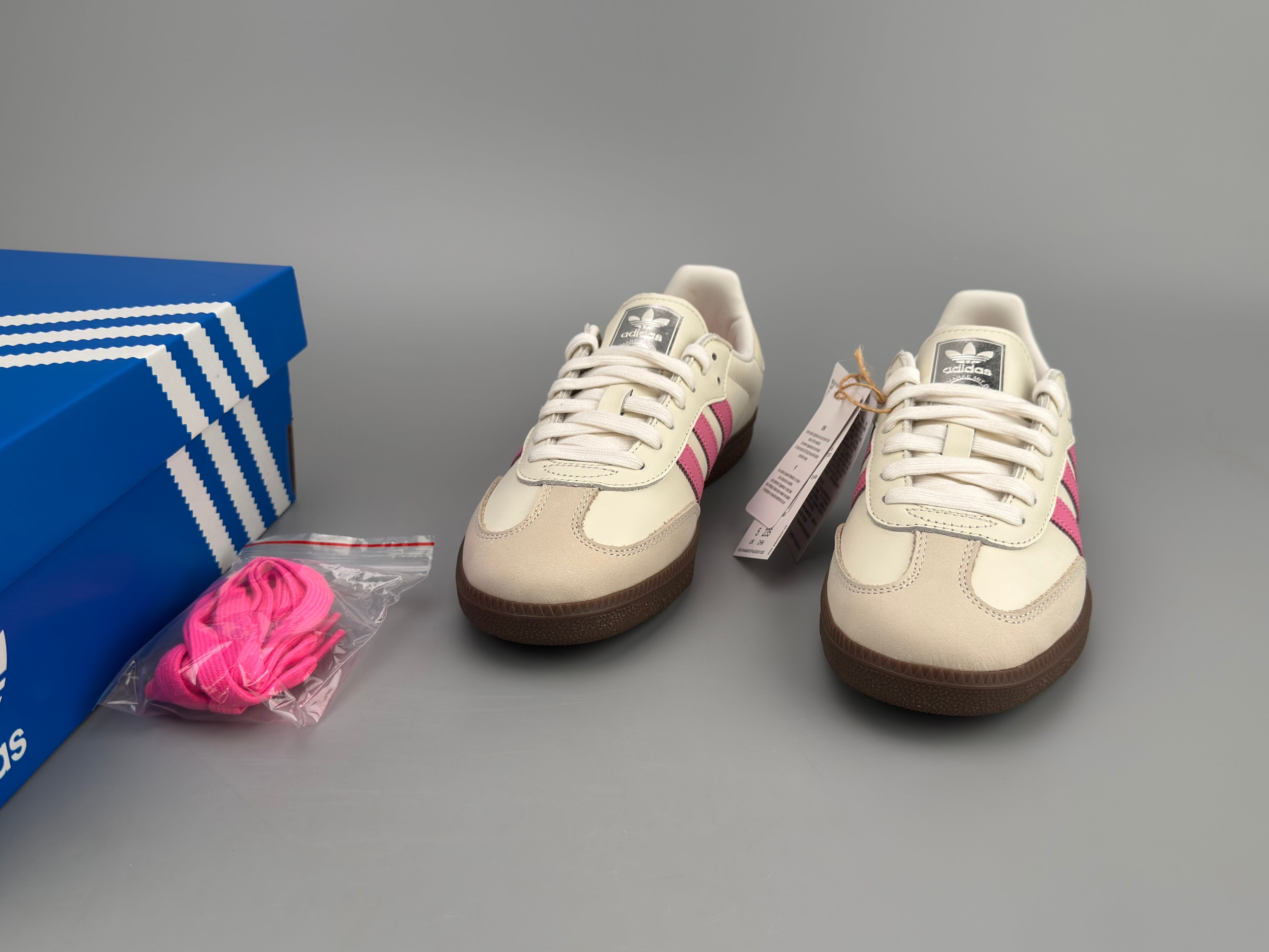Adidas Samba OG Natural Leather & Front Suede Sneakers