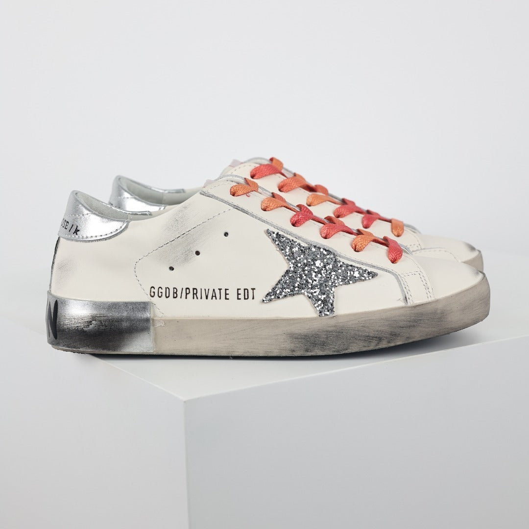 Golden Goose Superstar side star Glitter